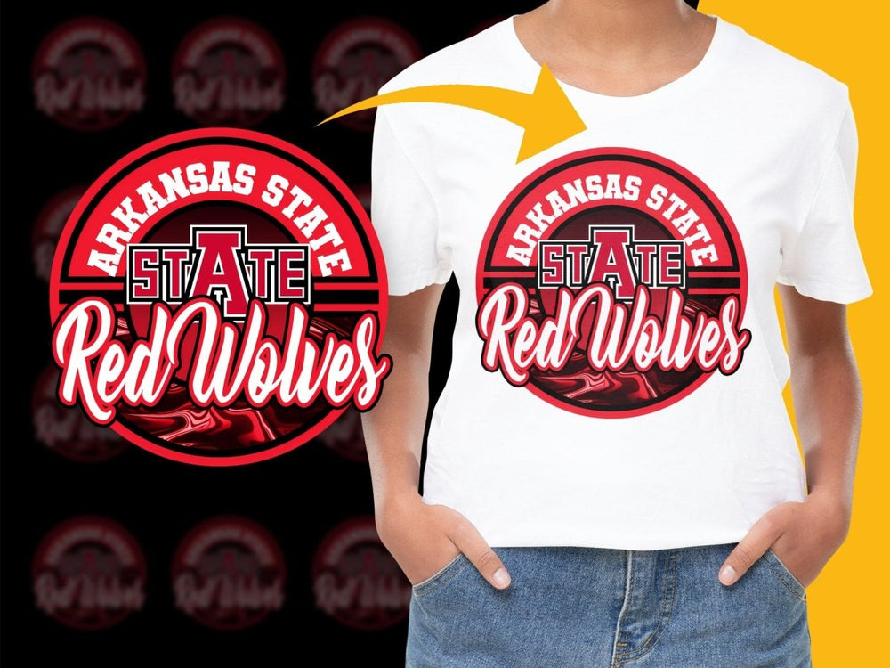 ARKANSAS STATE RED WOLVES NCAA College PNG File - Teepew