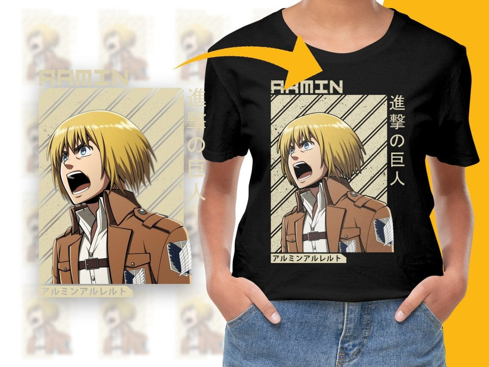 Armin Character Poster from Attack on Titan Digital - Teepew