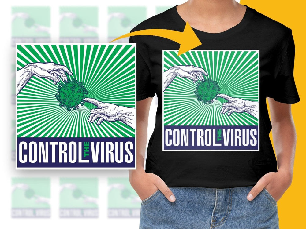 Artistic Hands Pointing to Virus Design PNG File - Teepew