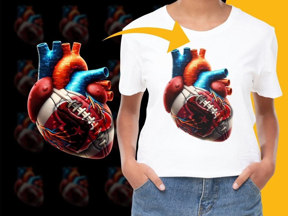 Artistic Houston Texans Heart Design PNG File - Teepew