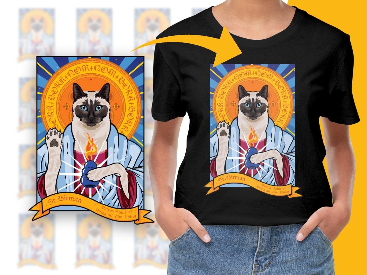Artistic St. Birman Patron Saint Rising The Living PNG File - Teepew