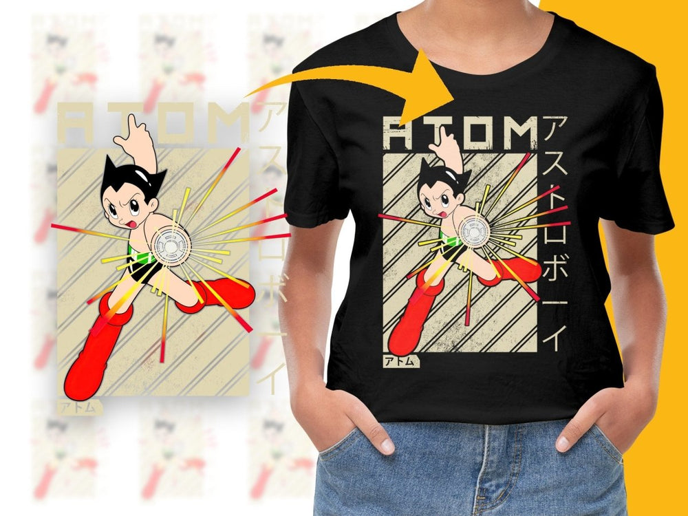 Astro Boy Atom Character PNG File - Teepew