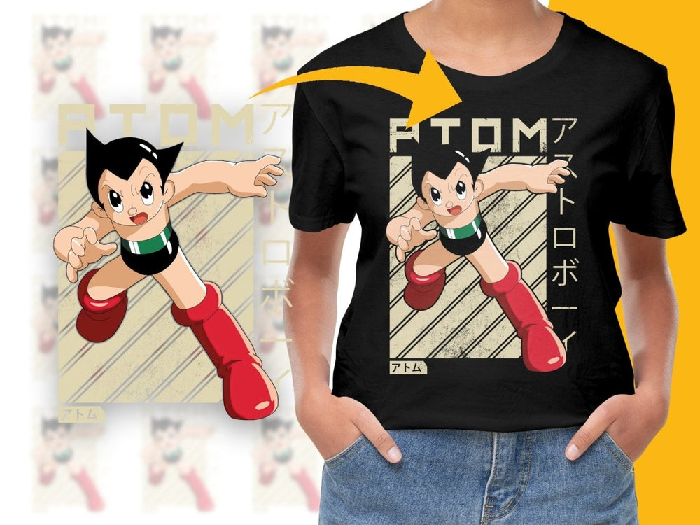 Astro Boy Dynamic Action Pose Art Print PNG Digital - Teepew