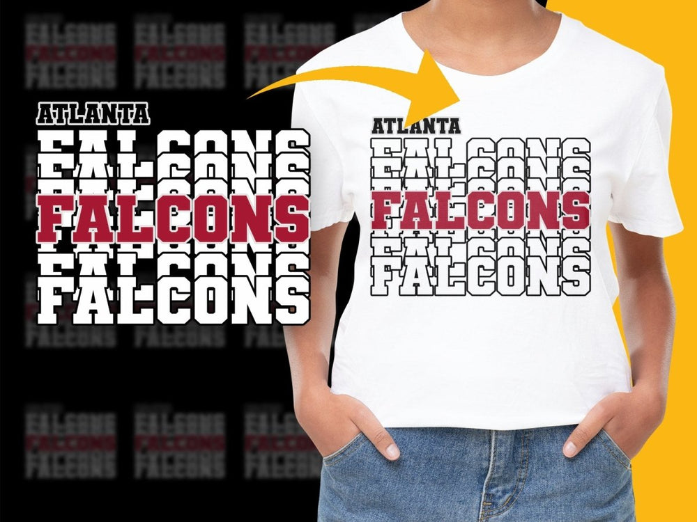 Atlanta Falcons Bold Text Graphic PNG File - Teepew