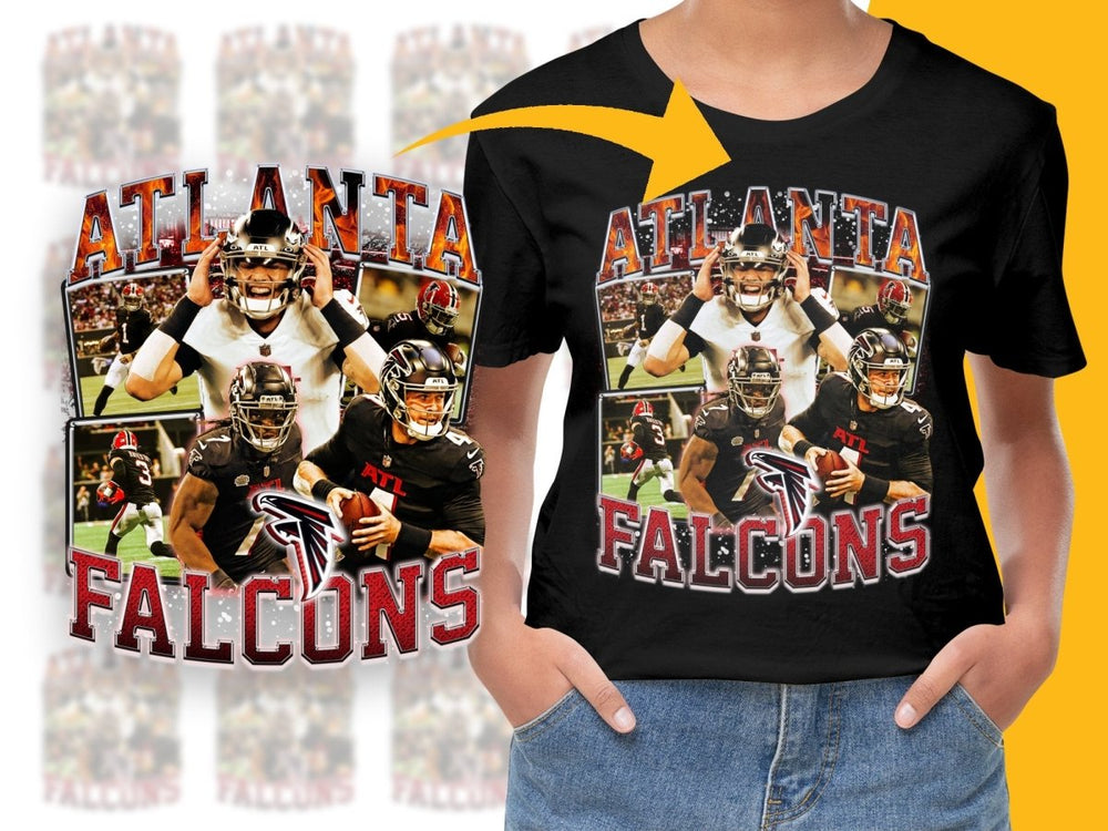 Atlanta Falcons Exciting Action Bootleg PNG File - Teepew