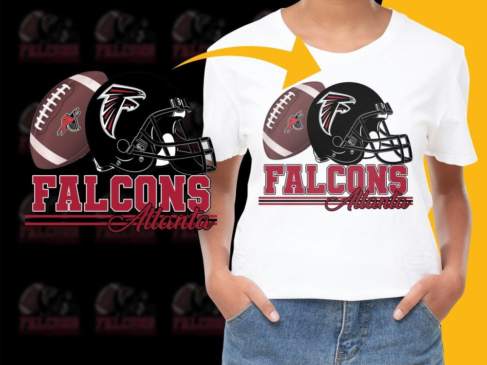 Atlanta Falcons Graphic Helmet Football PNG File - Teepew