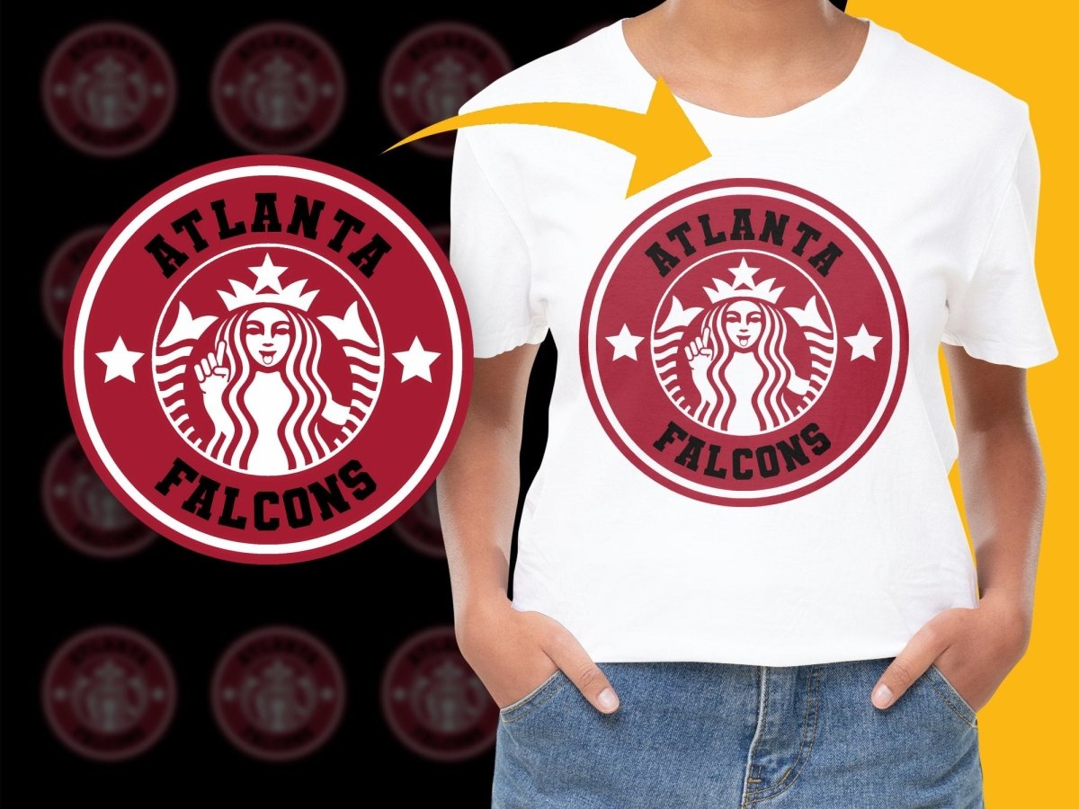 Atlanta Falcons Logo Parody Trendy Graphic PNG File - Teepew