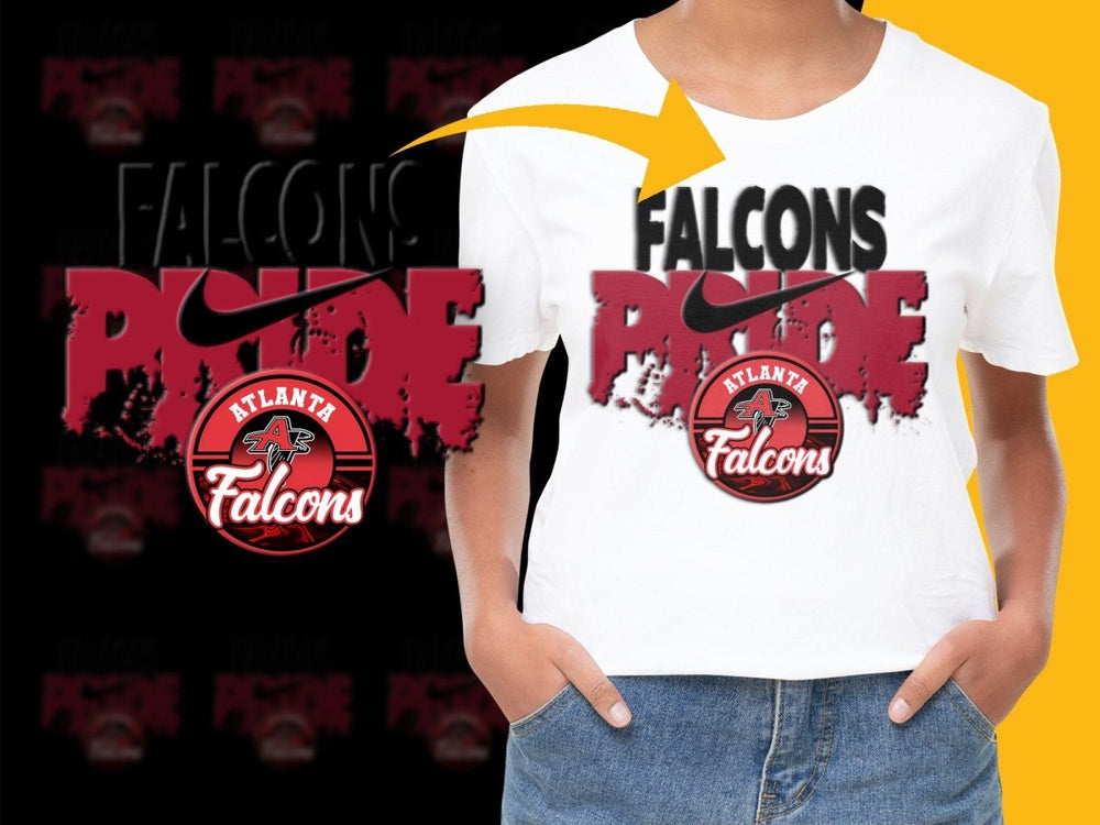 Atlanta Falcons Pride Graphic Design PNG File - Teepew