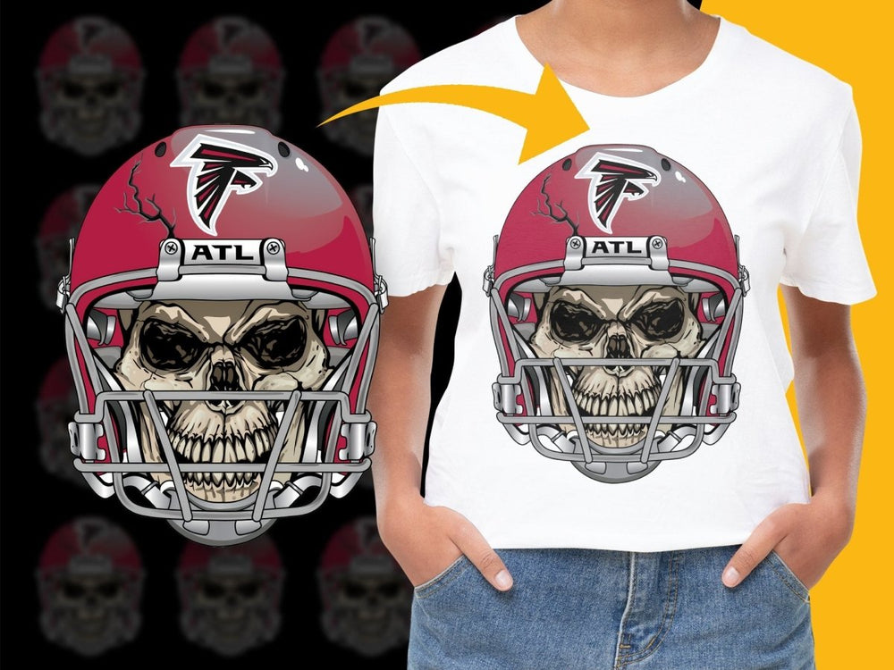 Atlanta Falcons Skull Helmet Design PNG File - Teepew