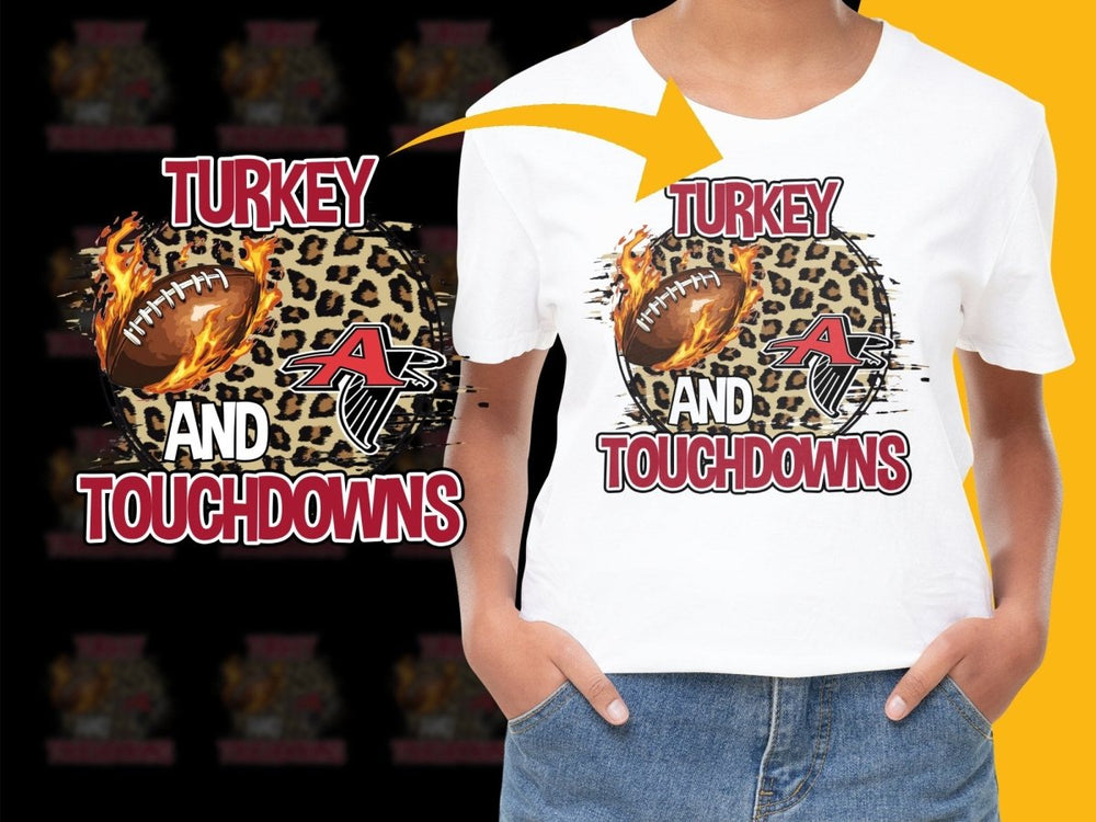 Atlanta Falcons Turkey Touchdowns Thanksgiving PNG File - Teepew