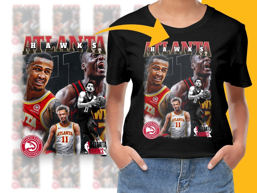 Atlanta Hawks Basketball Legends Bootleg PNG File - Teepew
