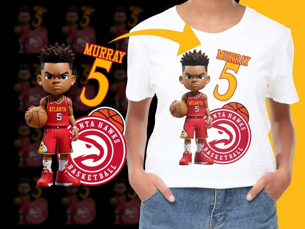 Atlanta Hawks Murray 5 Basketball Fan PNG File - Teepew