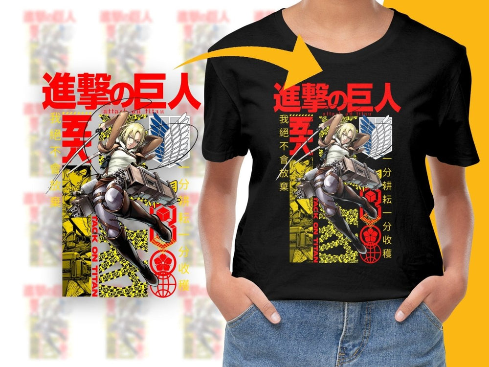 Attack on Titan Annie Leonhart Action Graphic PNG File - Teepew