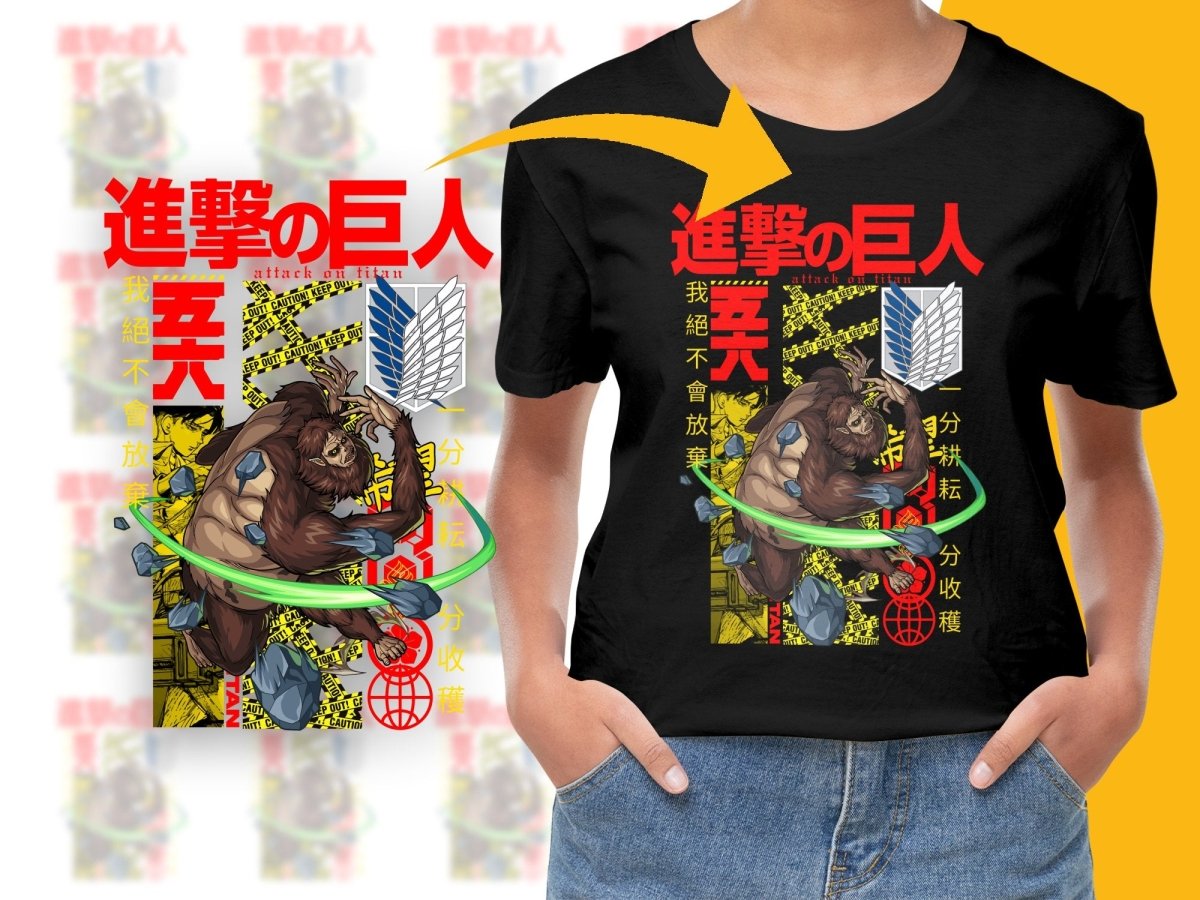 Attack on Titan Beast Titan Graphic PNG File - Teepew