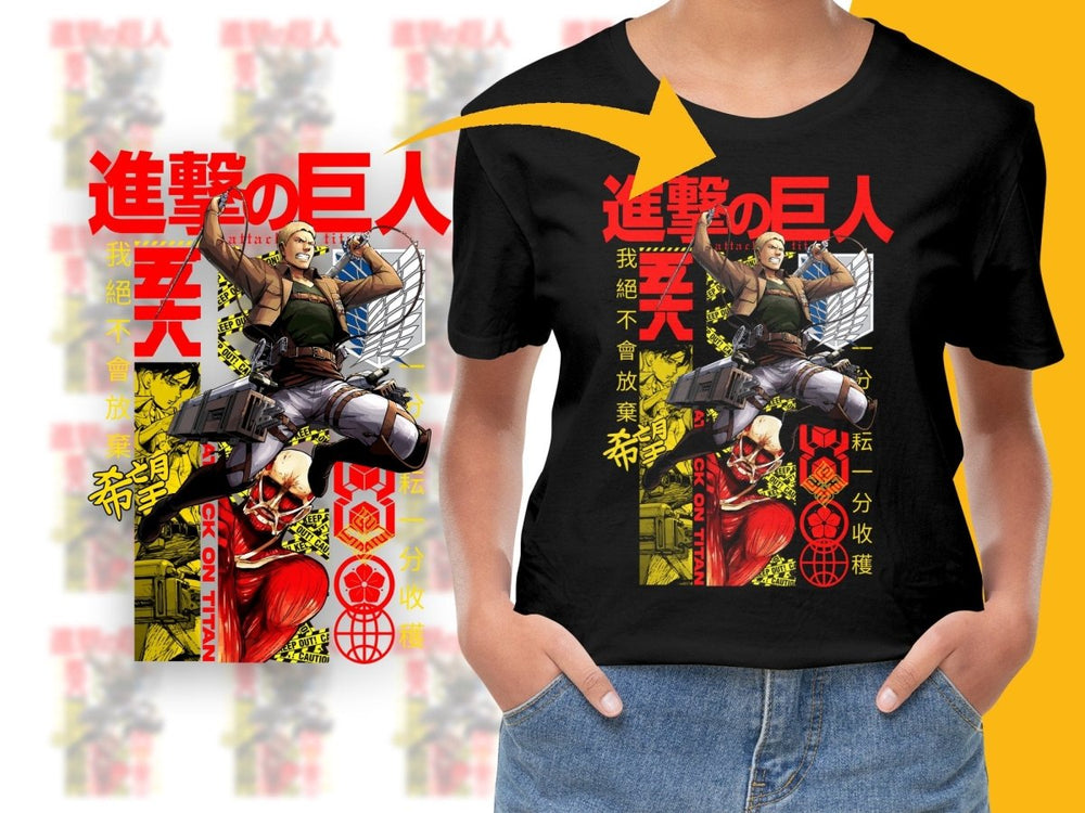 Attack on Titan Character Action PNG File - Teepew