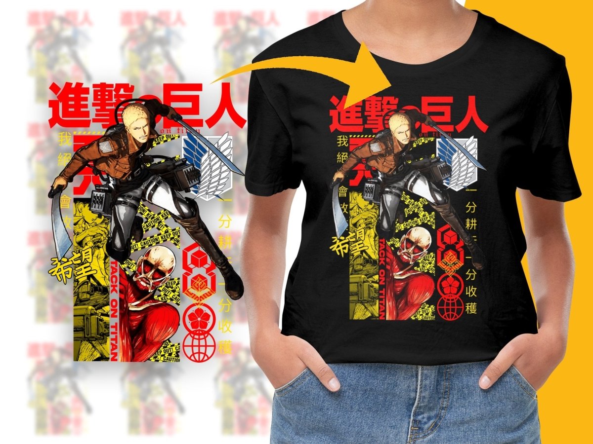 Attack on Titan Character Art Graphic PNG File - Teepew