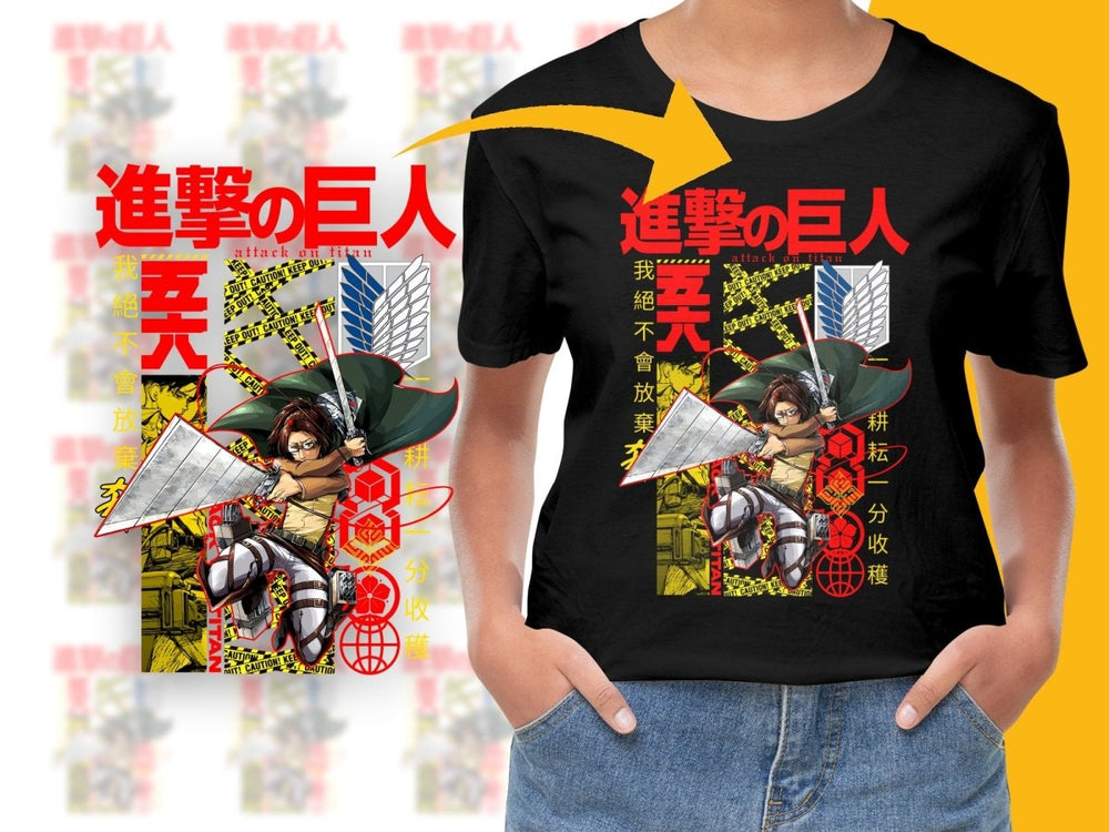 Attack On Titan Hange Zoë Japanese Design PNG File - Teepew