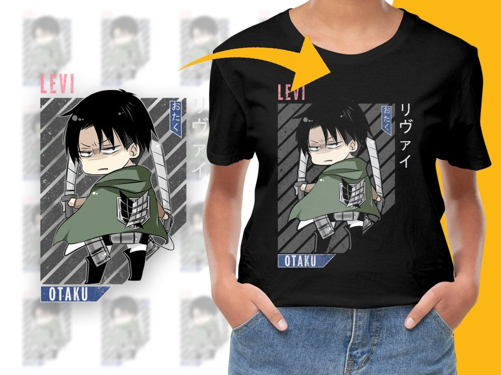 Attack on Titan Levi Ackerman Chibi PNG Digital Download - Teepew