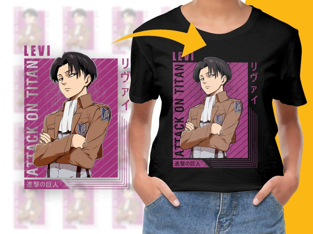 Attack on Titan Levi Character PNG Digital - Teepew