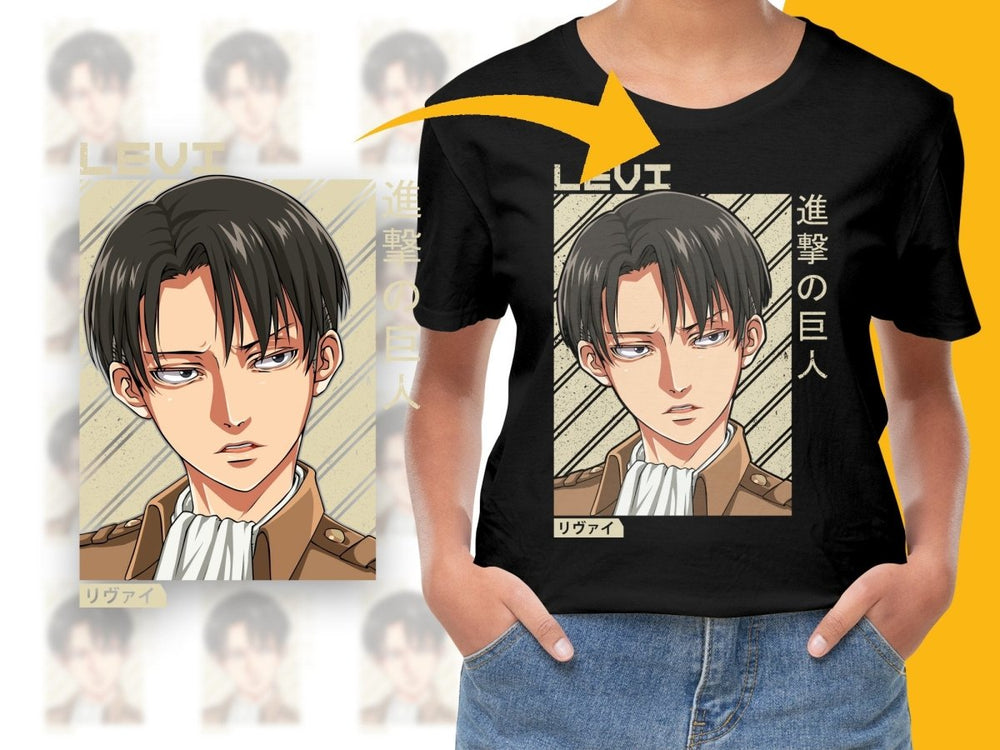 Attack on Titan Levi Poster Anime Character PNG Digital - Teepew