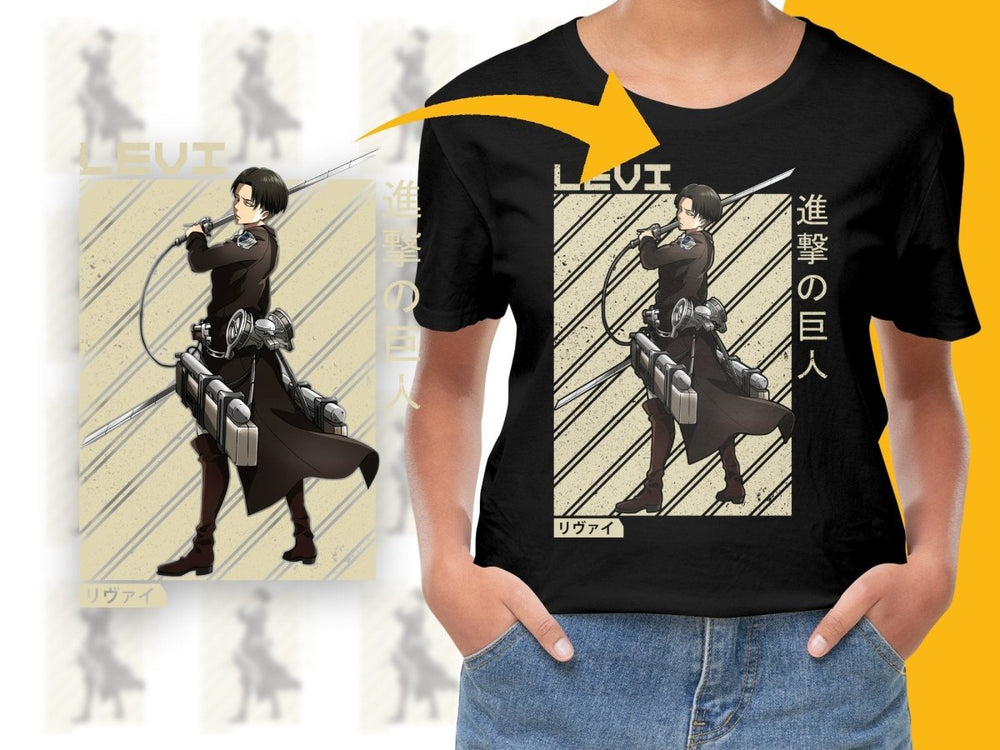 Attack on Titan Levi Poster PNG File - Teepew