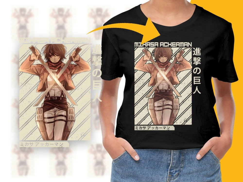 Attack on Titan Mikasa Ackerman PNG Digital Download - Teepew