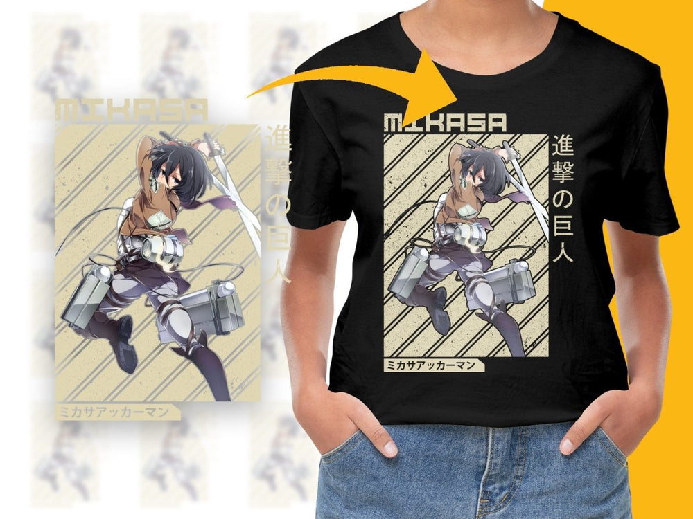 Attack on Titan Mikasa Ackerman PNG Digital Download - Teepew