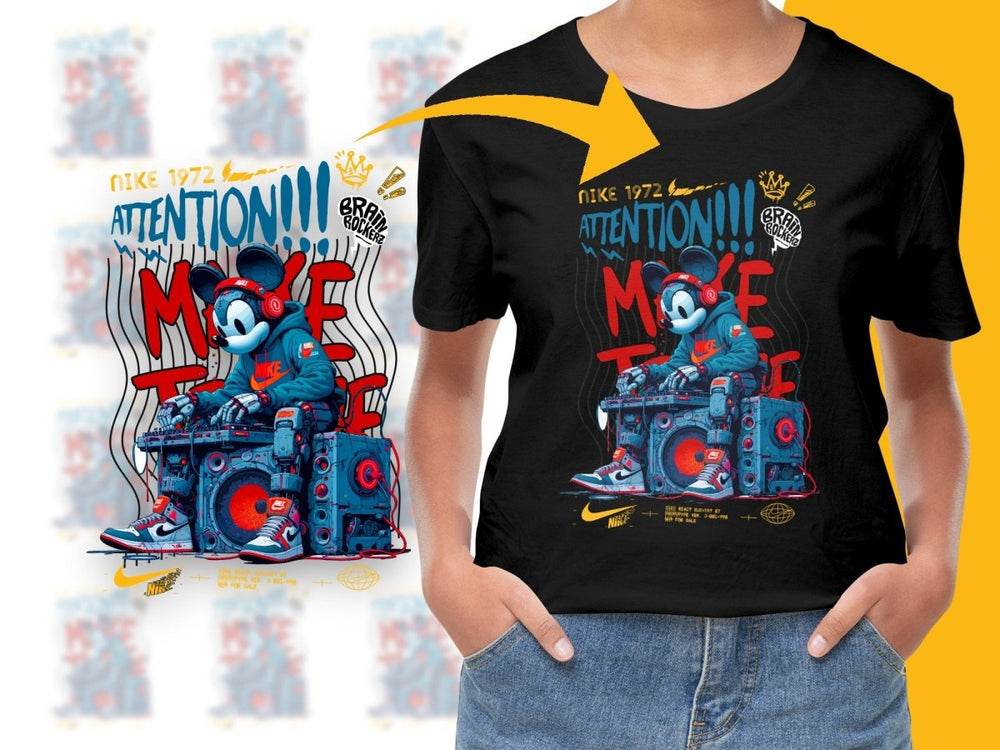 Attention Make Noise Graphic Style PNG File - Teepew