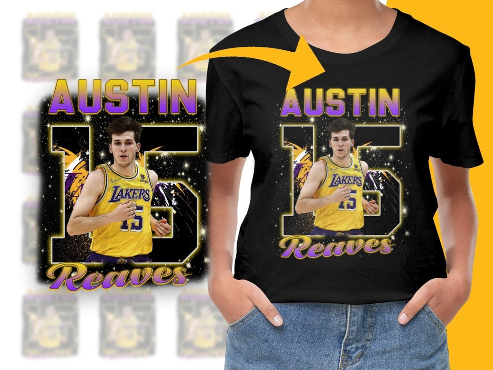 Austin Reaves Los Angeles Lakers Basketball Star Bootleg Graphic PNG File - Teepew