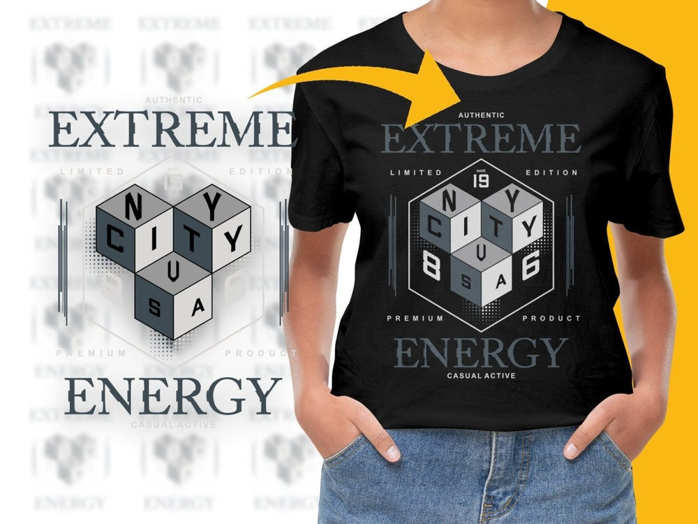Authentic Extreme Energy New York City USA Premium PNG File - Teepew