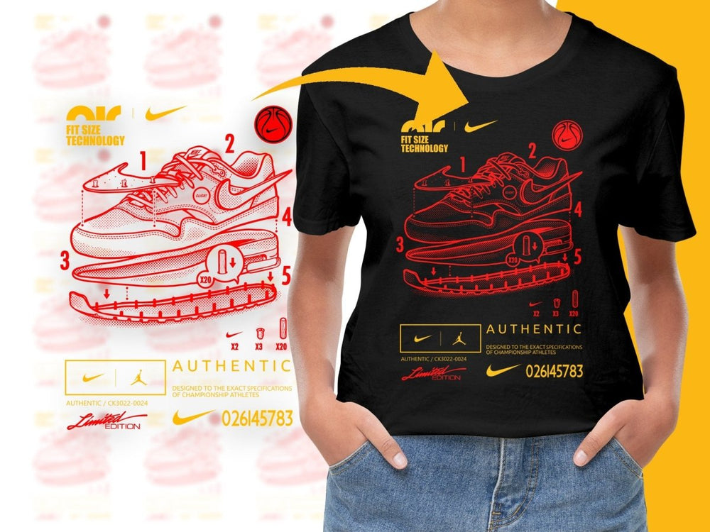Authentic Fit Size Technology Graphic PNG File - Teepew
