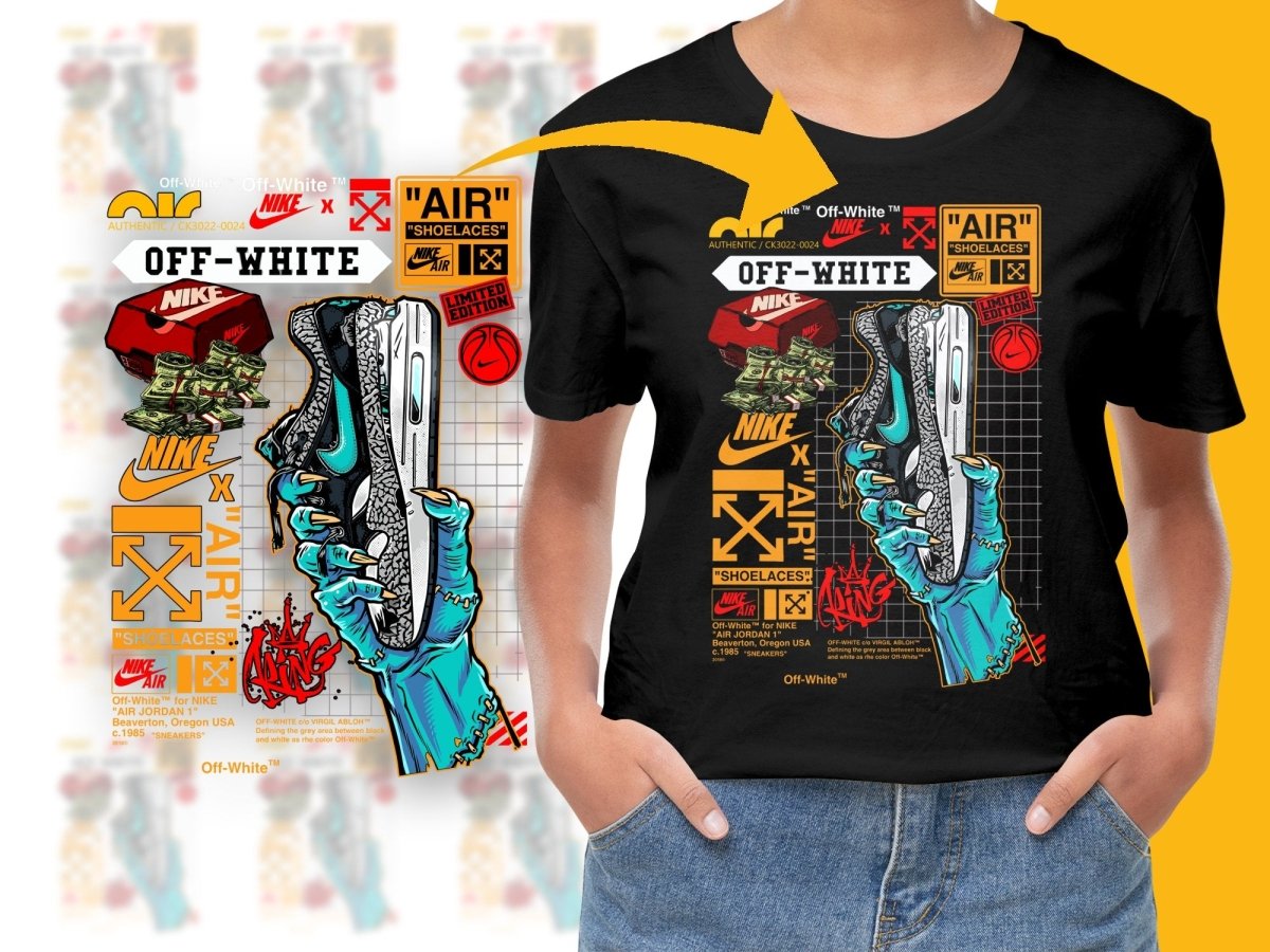 Authentic Off Sport Brand Air Shoe Graphic PNG File - Teepew