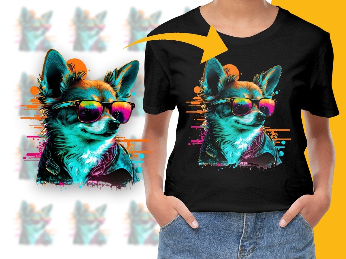 Awesome Chihuahua in Sunglasses Graphic PNG File - Teepew
