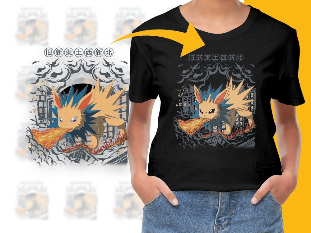 Awesome Jolteon Breathing Literal Fire PNG File - Teepew