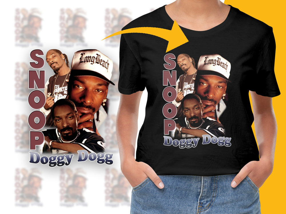 Vintage Snoop Doggy Dogg T-Shirt, 90s Hip Hop Tee, Retro Rap Music Fan Shirt, Unisex Graphic Top, Long Beach Icons