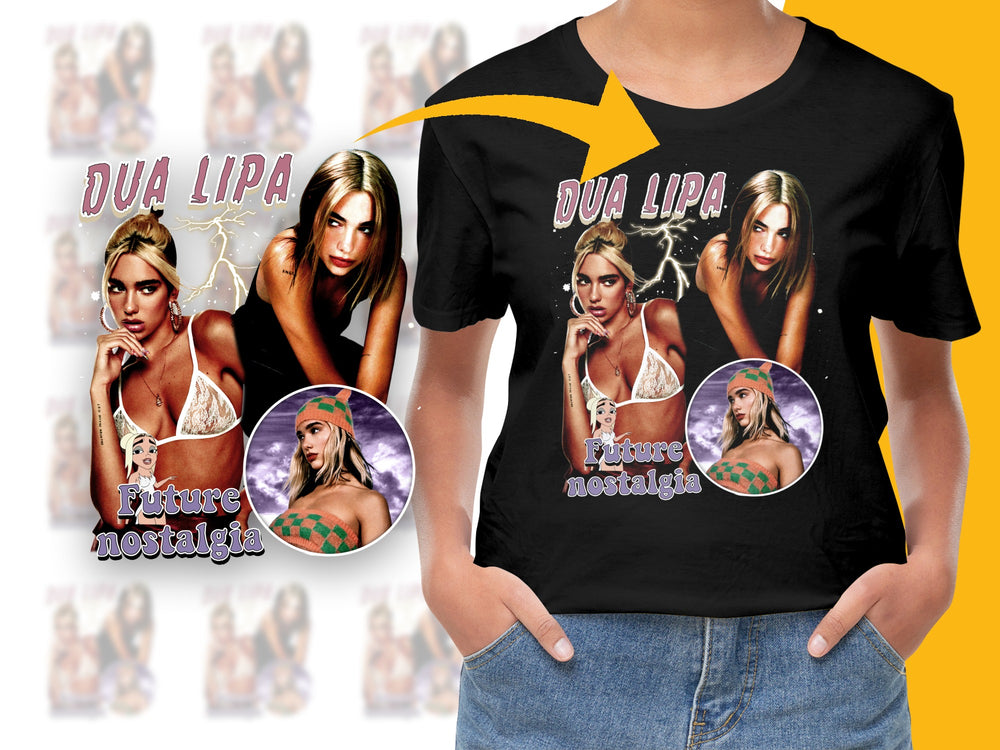 Dua Lipa Future Nostalgia Fan T-Shirt, Pop Music Tee, Gift for Music Lovers, Trendy Concert Outfit