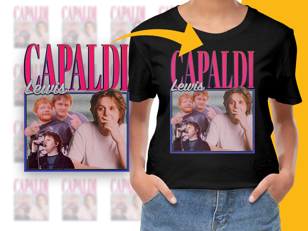 Vintage Lewis Capaldi Graphic T-Shirt, Retro 90s Style Tee, Unisex Music Fan Apparel, Gift Idea