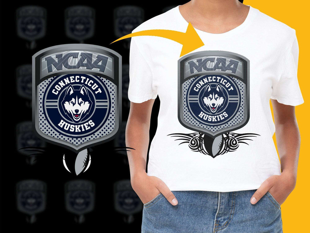 UConn Huskies NCAA Logo T-Shirt, Connecticut College Sports Fan Gear, Unisex Graphic Tee, Casual Wear, Trendy Design, Gift Idea