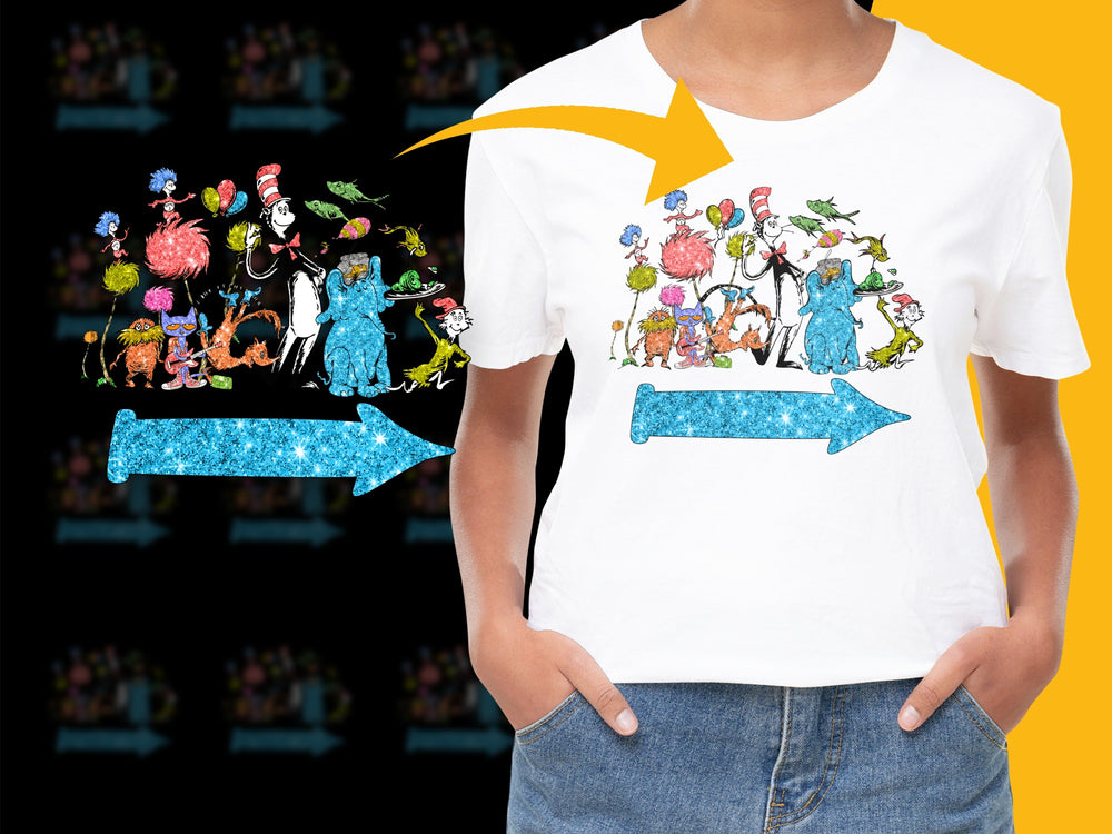 Colorful Fantasy Characters Kids T-Shirt, Whimsical Graphic Tee, Unique Children's Clothing, Vibrant Print Shirt