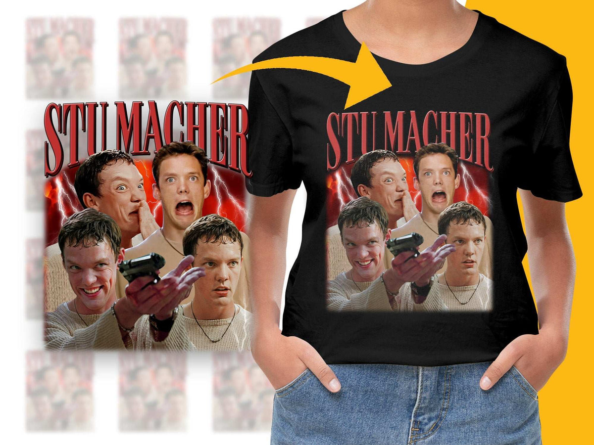 Vintage Inspired Movie Character Collage T-Shirt, Classic Film Graphic Tee, Unisex Fashion Shirt