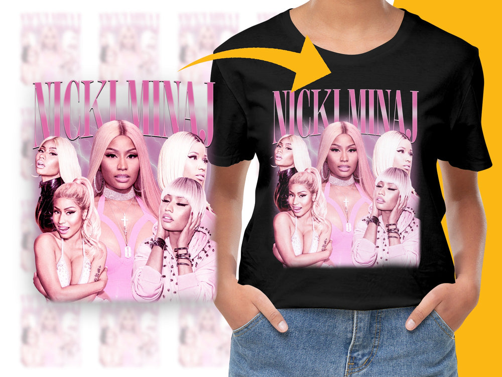 Nicki Minaj Graphic Tee Shirt, Hip Hop Fashion T-Shirt, Pop Culture Apparel, Trendy Concert Wear, Fan Gift Idea