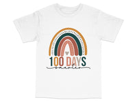 Load image into Gallery viewer, 100 Days Smarter Rainbow T-Shirt, Celebratory School Milestone Tee, Colorful Primary Grade Shirt
