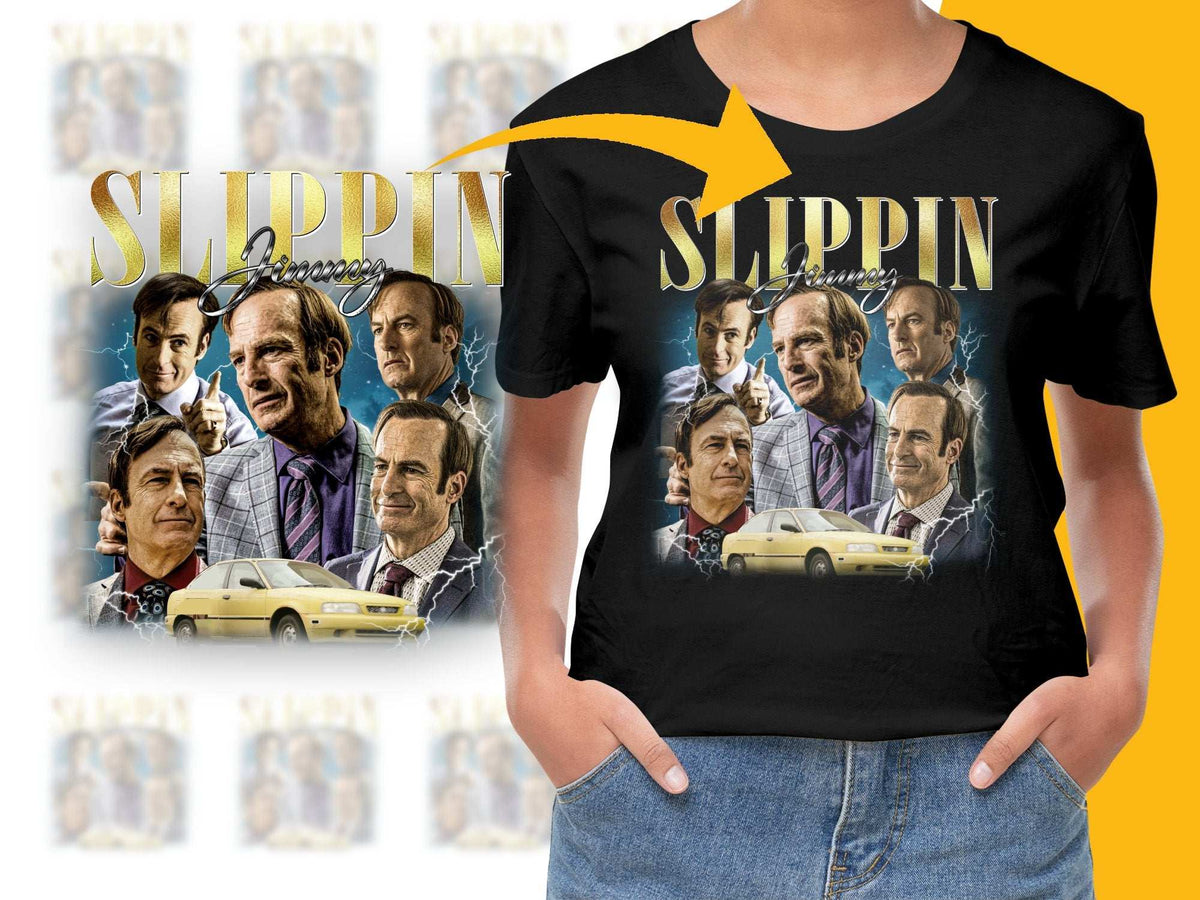 Vintage Slippin Jimmy T-Shirt, Better Call Saul Graphic Tee, Retro TV Show Merchandise, Fan Gift Idea