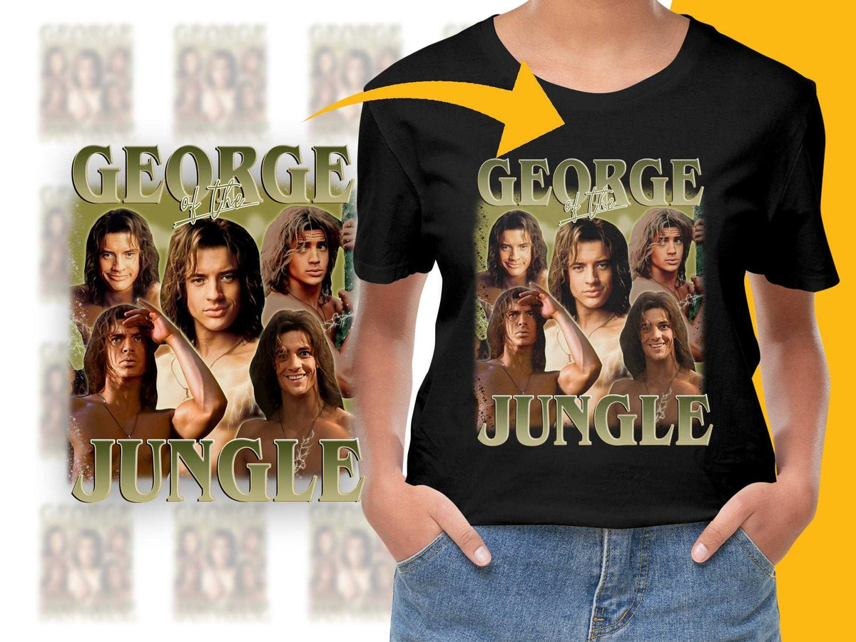 George of the Jungle Movie Graphic T-Shirt, Vintage 90s Film Tee, Retro Style Comfortable Cotton Shirt, Unisex Clothing