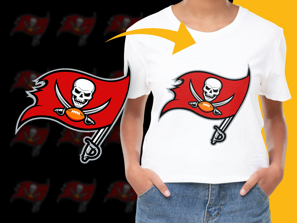 Kids Tampa Bay Buccaneers T-Shirt, Pirate Skull Graphic Tee, Football Fan Gift, Toddler Youth Sizes