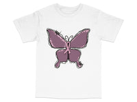 Load image into Gallery viewer, Butterfly Graphic T-Shirt Lavender and Pink Feminine Casual Tee Unique Design Stylish Comfort

