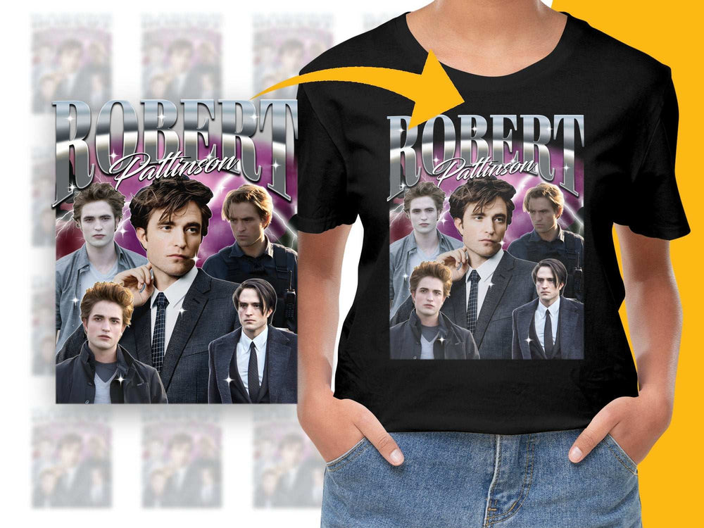 Robert Pattinson Graphic T-Shirt, Vintage Style Movie Star Tee, Unisex Fan Shirt, Trendy Celebrity Top