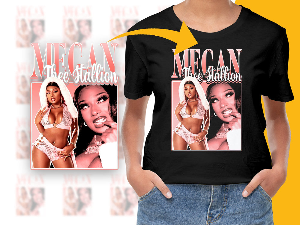 Megan Thee Stallion Graphic T-Shirt, Hip Hop Artist Merch, Women’s Fashion Tee, Casual Streetwear Top, Gift Idea for Music Fans
