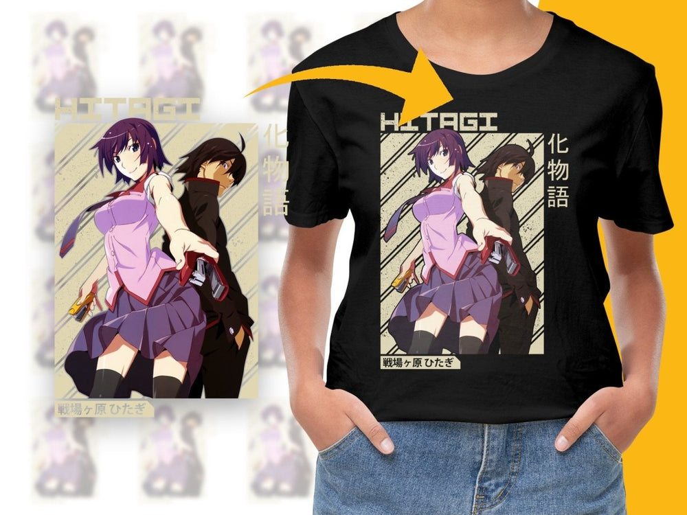 Bakemonogatari Hitagi Character Digital Download 300 DPI - Teepew