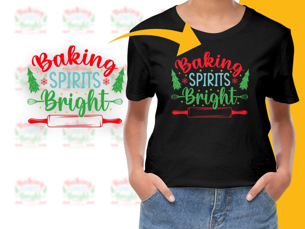 Baking Spirits Bright Christmas PNG File - Teepew